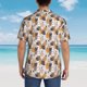thumbnail image 4 of Fotbe Cute Cats Camisa Hawaiana para Hombre Unisex – Camisa Casual de Verano con Botones de Manga Corta de Algodón y Lino,Medium, 4 of 7