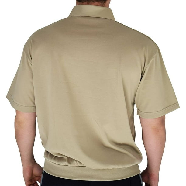 Palmland Classic 2 Pocket Solid Banded Bottom Polo Shirt 