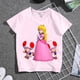 thumbnail image 2 of Serie de princesas de Super Mario para mujer, regalo de verano para chica divertida y dulce, estampado de dibujos animados, informal, cuello redondo, manga corta zhangmengya  LED, 2 of 2