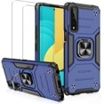 thumbnail image 1 of Compatible with LG Stylo 7 5G Case with [2 Pack] Tempered Glass Screen Protector, FYBTO [Military-Grade] Protective Armor Phone Case with Magnetic Ring Kickstand for LG Stylo 7 5G, Green, 1 of 7