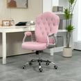 Vinsetto Home Office Chair with Adjustable Height and Tilt, Pink