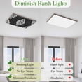 thumbnail image 5 of Baroque Black Magnetic Fluorescent Light Covers for Ceiling Lights 2 x 4 Feet, Vintage Damask Classic Floral Office Classroom Kitchen Drop Ceiling Light Covers Lighting Filters Shade Panel 4 Packs, 5 of 9
