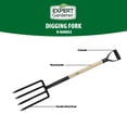 thumbnail image 2 of Expert Gardener D-Handle Digging Fork, 2 of 11