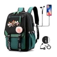 thumbnail image 1 of Mochila escolar con bola de pelo para adolescentes, bolso de lona para ordenador portátil, mochila para estudiantes, 1 of 4