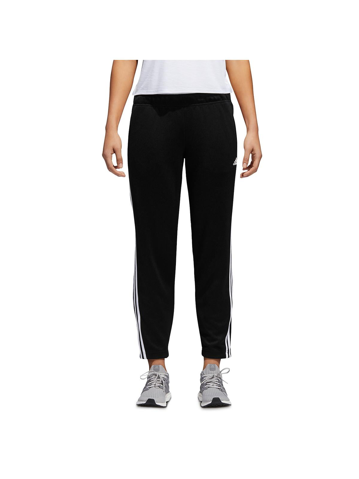 Adidas Womens Tricot Snap Fitness Track Black S Walmart.com