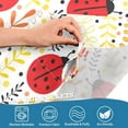 thumbnail image 5 of Ladybug Kitchen Curtains Cafe Curtains Washable Short Curtains for Small Window Bathroom Farmhouse Kitchen Basement Half Window Curtain, 27 x 24 inch Length, 2 Panels, 5 of 6