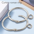 thumbnail image 2 of 20 Pcs Openable Silver Curtain Rings Open and Close Metal Rustproof Drapery Loops with Eyelet for Hook Pins (1.5 Inch), 2 of 8