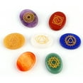 thumbnail image 2 of Chakra Stone,7pcs / Set Gravé Guérison Spirituelle Gravé Chakra Pierre Reiki Pierre Ensemble Artisanat Exceptionnel, 2 of 14