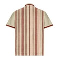 thumbnail image 5 of Puntoco Men summer tops Men's Polo Shirt Short/Long Sleeve Casual Slim-fit Basic Designed Stripe Cotton Shirts Watermelon Red M(M), 5 of 5