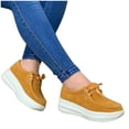 thumbnail image 1 of Zapatos de moda para mujer, punta redonda, tacones gruesos, Color sólido, con cordones, informales, ligeros, primavera, informales, zapatillas de tacón medio Wmkox8yii shalkjhdk2961, 1 of 1