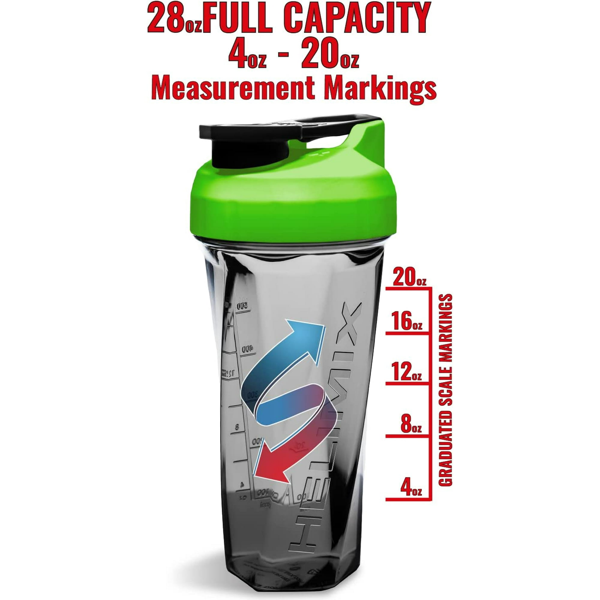 Helimix Vortex Blender Shaker Bottle 28oz Portable Pre Workout Whey Protein Drink Shaker Cup