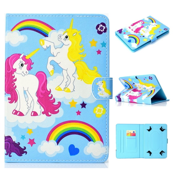 Universal 8.0 inch Tablet Case, Allytech Stand Folio Wallet Kids Case for All 7.5-8.5 inch iPad Mini 1 2 3 4, Galaxy Tab A 8.0/ Tab E 8.0/ Tab S2 8.0, Amazon Fire HD 8.0 inch ,LG, Cute Pony