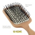 thumbnail image 5 of Kent LPF2 Large Cushion Paddle Hair Brush, Vented Taming Fine Pins Hair Detangle Brush for Long Thick and Curly Hair, Scalp Massager and Growth Stimulator Wet or Dry Hair Detangling. Made in England, 5 of 6