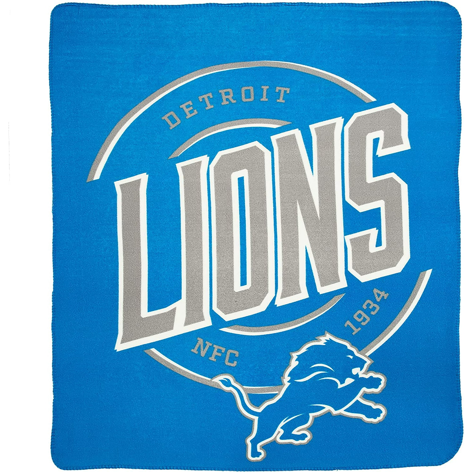 NORTHWEST NFL Detroit Lions Fleece Throw Blanket, 50 x 60, Campaign