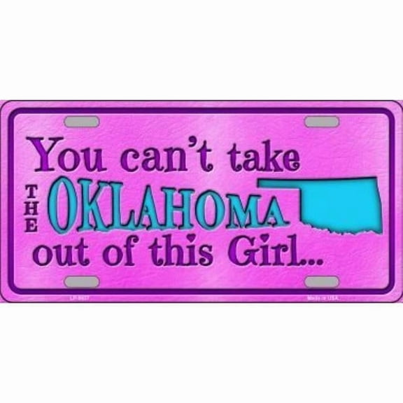 Oklahoma Girl Metal License Plate