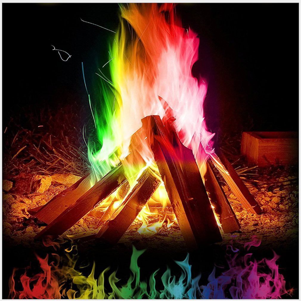 5 MAGIC FIRE MYSTICAL DUST COLOURFUL FIRE BONFIRE PARTY WOOD FIRE SAFE CHEAPEST 
