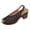 Black, variant on Rokment Women's Platform Dress Sandals for Ladies Summer Fashion Casual Leather Hollow out Fish Mouth Open Toe Chunky Block Mid Heel Slingback Sandals Beige Size 6.5
