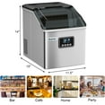 thumbnail image 2 of Costway Stainless Steel Ice Maker Machine Countertop 48Lbs/24H Self-Clean w/ LCD Display, 2 of 10