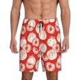 thumbnail image 3 of Lsque Tomatoes Mens Sleep Pajama Shorts,Short Pajama Pants, Cotton Ultra-Soft Knit-Small, 3 of 9