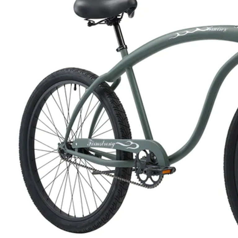 Free Shipping Firmstrong Bruiser Single Speed Men s 26 In Beach Cruiser Bike Army Green Walmart