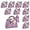 Purple, variant on qczoyp Leather Gift Bags with Handles: 10 Pcs Party Favor Bags with Ribbon, Reusable Mini Gift Bags for Birthdays, Baby Shower,Weddings,Party Favor, Holiday Presents (Pink)