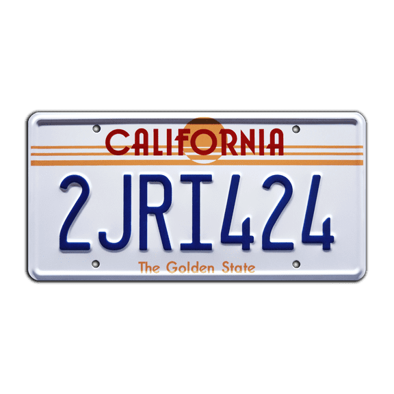 The Fast and the Furious | Vin Diesel’s Charger | 2JRI424 | Metal Stamped Replica Prop License Plate