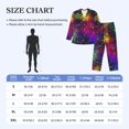 thumbnail image 4 of Fotbe Bright Universe Pijama de Hombre con Estampado de Manga Larga, Conjunto de 2 Piezas, Ropa de Dormir Suave y Cómoda con Bolsillos-XX-Large, 4 of 7