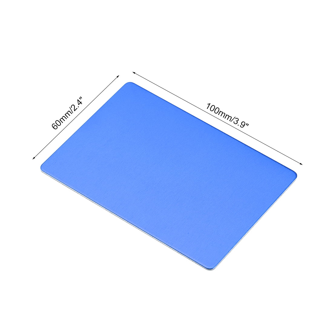 Unique Bargains Blank Metal Cards Anodized Aluminum Plate 3.94" x 2.36" x 0.03"
