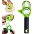 thumbnail image 2 of 3-in-1 Avocado Slicer, Avocado Pitter and Slicer Tool, Multifunctional Kitchen Gadget with Non-Slip Ergonomic Handle, Ideal for Salads and Home Cooking (1 Piece), 2 of 6