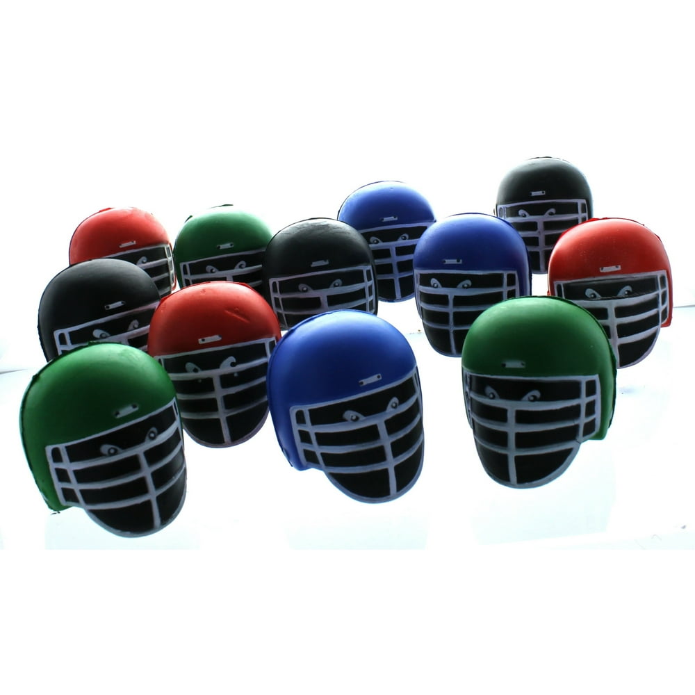 Relaxable Foam Football Helmets Lot of 12 Stress Relief Balls Party Favors