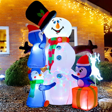 3Pcs Light-Up Penguin Christmas Decoration, Penguin Animal Garden ...