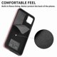 thumbnail image 3 of Funda para Samsung Galaxy A03 de 164 mm con anillo de cuero con textura de piel galvanizada y tarjetero (negro), 3 of 5