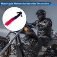 thumbnail image 3 of Accesorios para Casco de Motocicleta Decoración Coleta de Moño para Cascos de Motocicleta Bicicleta Esquí Negro Púrpura Rojo Seda de Alta Temperatura Pegamento PU 1 Juego, 3 of 6