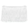 thumbnail image 1 of 10 Yardas 6 Fleco Cadeneta Adorno Borla Cinta para Costura Encaje Adorno Flecos Poliéster Cinta para Manualidades Costura Ropa Color Blanco Aclorado, 1 of 6