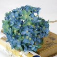 thumbnail image 7 of Limei 1 Bouquet 16.5In Artificial Hydrangea Silk Flowers Bouquet Faux Hydrangea Stems for Wedding Centerpieces Home Decor (Dark Blue), 7 of 7