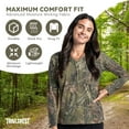 thumbnail image 6 of TrailCrest Women’s Athletic Cotton Performance Long Sleeve T-Shirt V-Neck Tops, Medium, 6 of 7