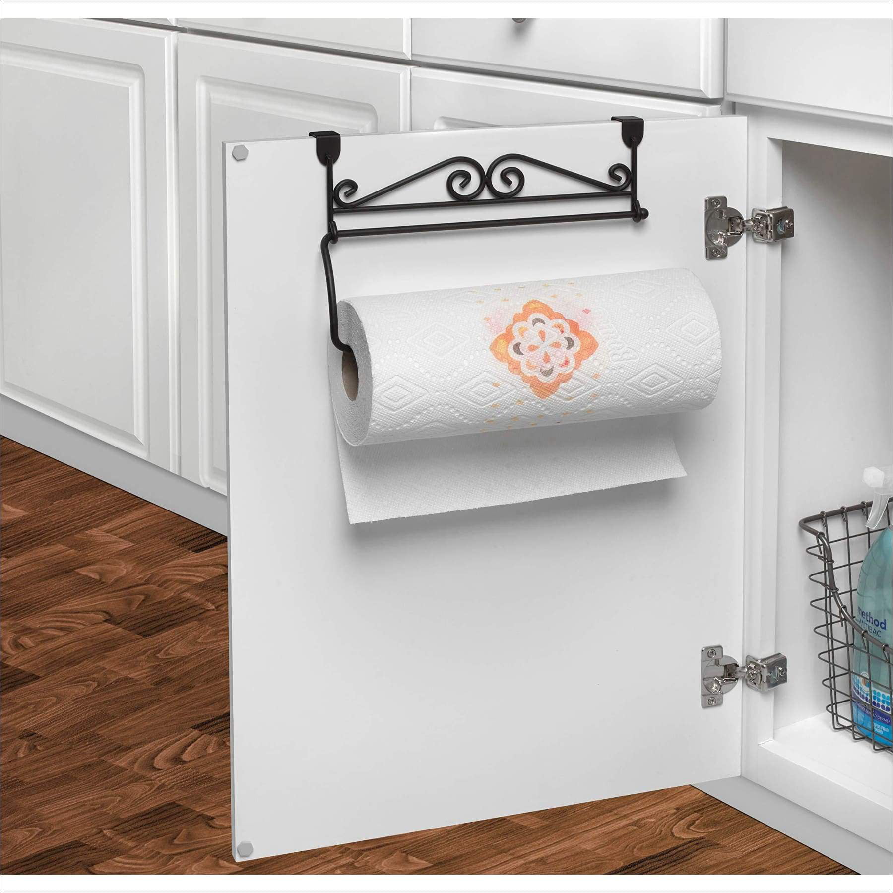 Spectrum™ Over-the-Cabinet Door Vertical Paper Towel Holder, Paper Towel  Holder - Pay Less Super Markets