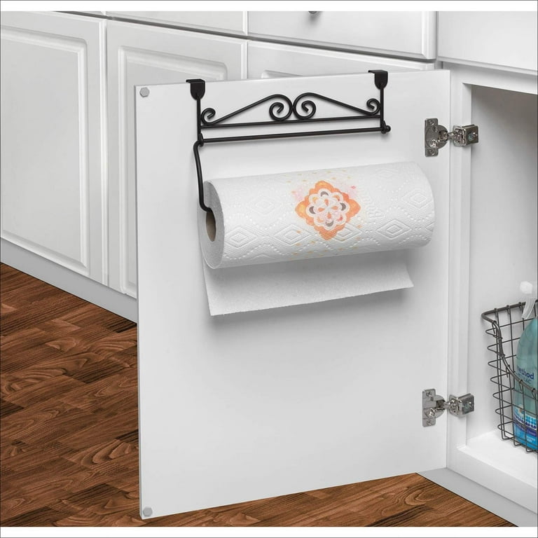 Spectrum Diversified Scroll Over the Cabinet Paper Towel Holder