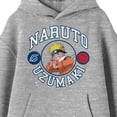 thumbnail image 7 of Naruto Classic Character Varsity Style Graphic with Collegiate Text Youth Athletic Heather Hoodie-XL, 7 of 7