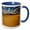 Blue/White, variant on 3drose, Sand Dunes, Wadi Rum, Jordan, 11oz Two-tone Yellow Mug