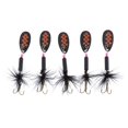 thumbnail image 2 of 5 unids / set pesca con rayas de lentejuelas cebo colorido Artificial Metal duro señuelo cebos agudos gancho carpa  pescado lentejuelas Negro Soledad Señuelos de pesca de cucharas, 2 of 8
