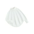 thumbnail image 2 of Musuos Baby Girls Warm Sweater Poncho Casual Solid Color Long Sleeve Turtleneck Knitted Pullover Infant Knitwear, 1-6 Years, 2 of 10