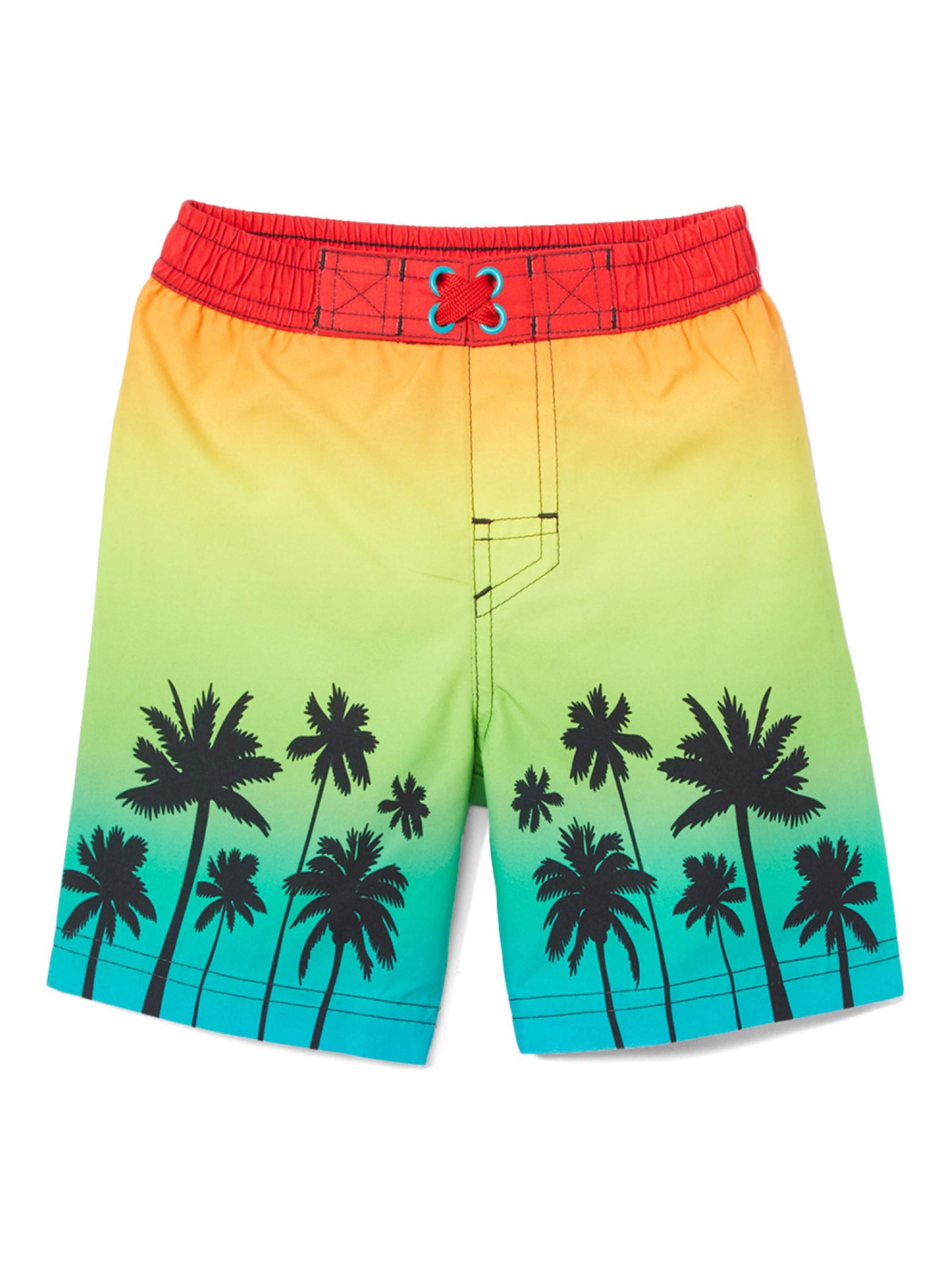 palm tree swim trunks
