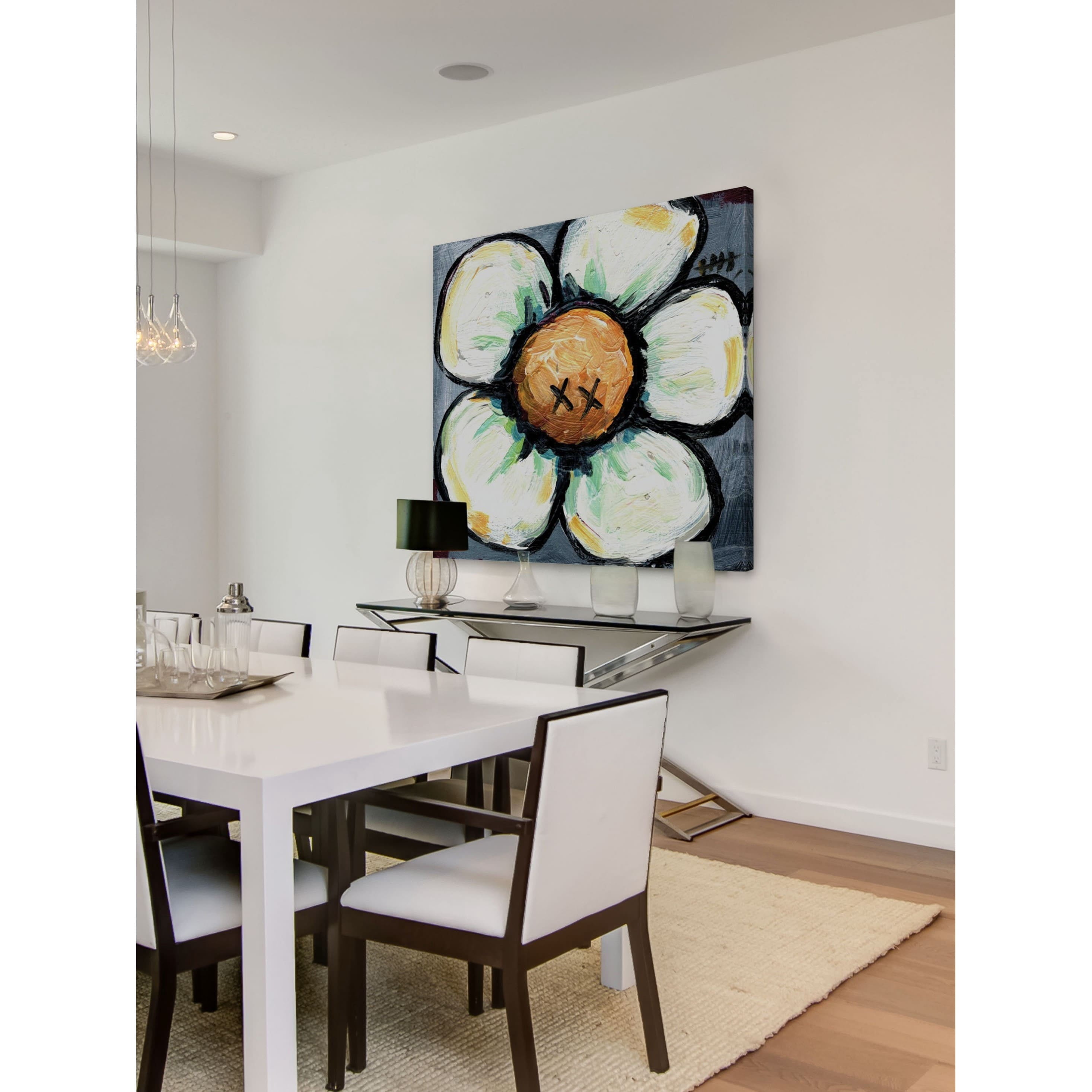 Marmont Hill "XX Flower" by Tori Campisi Painting Print on Canvas