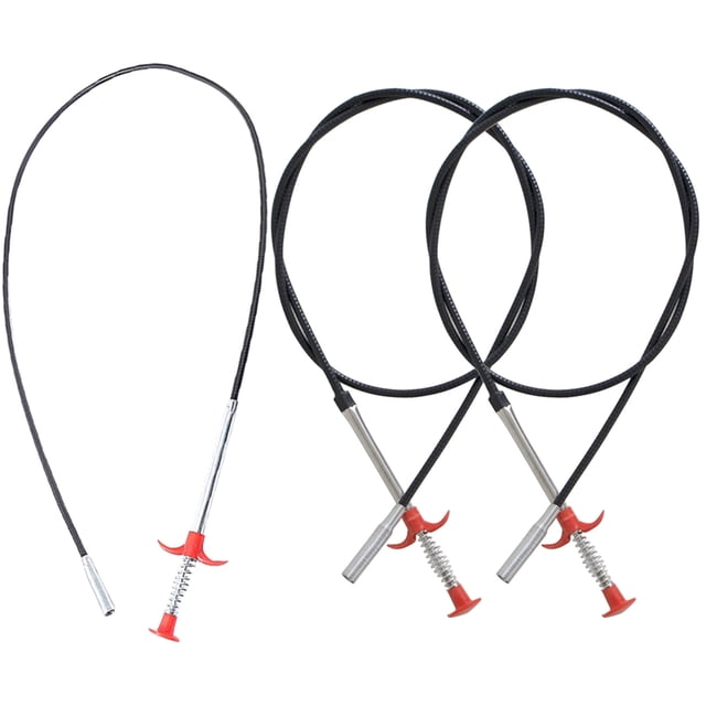 Barrena de cable,Paquete de 3 desagües de plomería, desagües obstruidos por serpientes, barrena de s Tomshoo 3 piezas