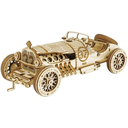 Puzzle 3D en Bois pour Adultes Enfants Vintage Grand Prix Car