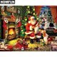 thumbnail image 1 of HOMFUN-pintura de diamante redondo/cuadrado completa, cuadro artesanal 5D, "regalo de Navidad", bordado 3D, punto de cruz, decoración del hogar, A00788, 1 of 3