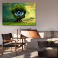 thumbnail image 6 of Green Plant Eye, Blue Center, Meadow & Gradient Sky Canvas Poster Bedroom Decor Sports Landscape Office Room Decor Gift,Frame-style,12x18inch(30x45cm), 6 of 8