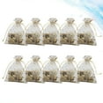 thumbnail image 4 of CIMAXIC Wedding 100PCS Star Moon Pattern Candy Drawstring Gauze Bags Gift Favor Storage Candy Pouches for Packaging Wedding (White),4.72"X3.54"X0.08", 4 of 4