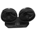 thumbnail image 4 of Ventilador de coche doble giratorio de 360 grados, gran potencia, bajo ruido, ventilador de refrigeración portátil para coches, camiones, furgonetas, SUV, RV, ATV, barcos, 4 of 8